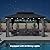 PURPLE LEAF 10' X 14' Gazebo Outdoor Gazebo with Dual-Layer Galvanized Steel Double Roof with String Lights for Patio Lawn Garden with Netting and Curtains Grey