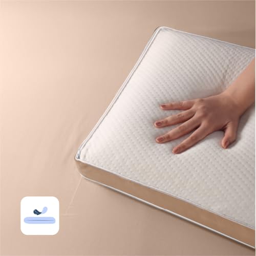 Image of Frido Sleep Plus Memory Foam Pillow | Ergonomic Support for Back & Side Sleepers | Durable, Hypoallergenic & Breathable Cool Pillow | for Everyday Use & Neck, Shoulder Pain | Washable Cover | Brown