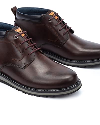 Pikolinos Para Hombre. M8J-8181 Botines De Piel Berna M8J-8181 Olmo (40), MarróN, Plano, 1 A 3Cm, Cordones, Casual - 4