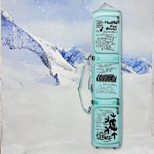 Bolsa para snowboard rockible transpirable y resistente con espacio para accesorios de esquí 5