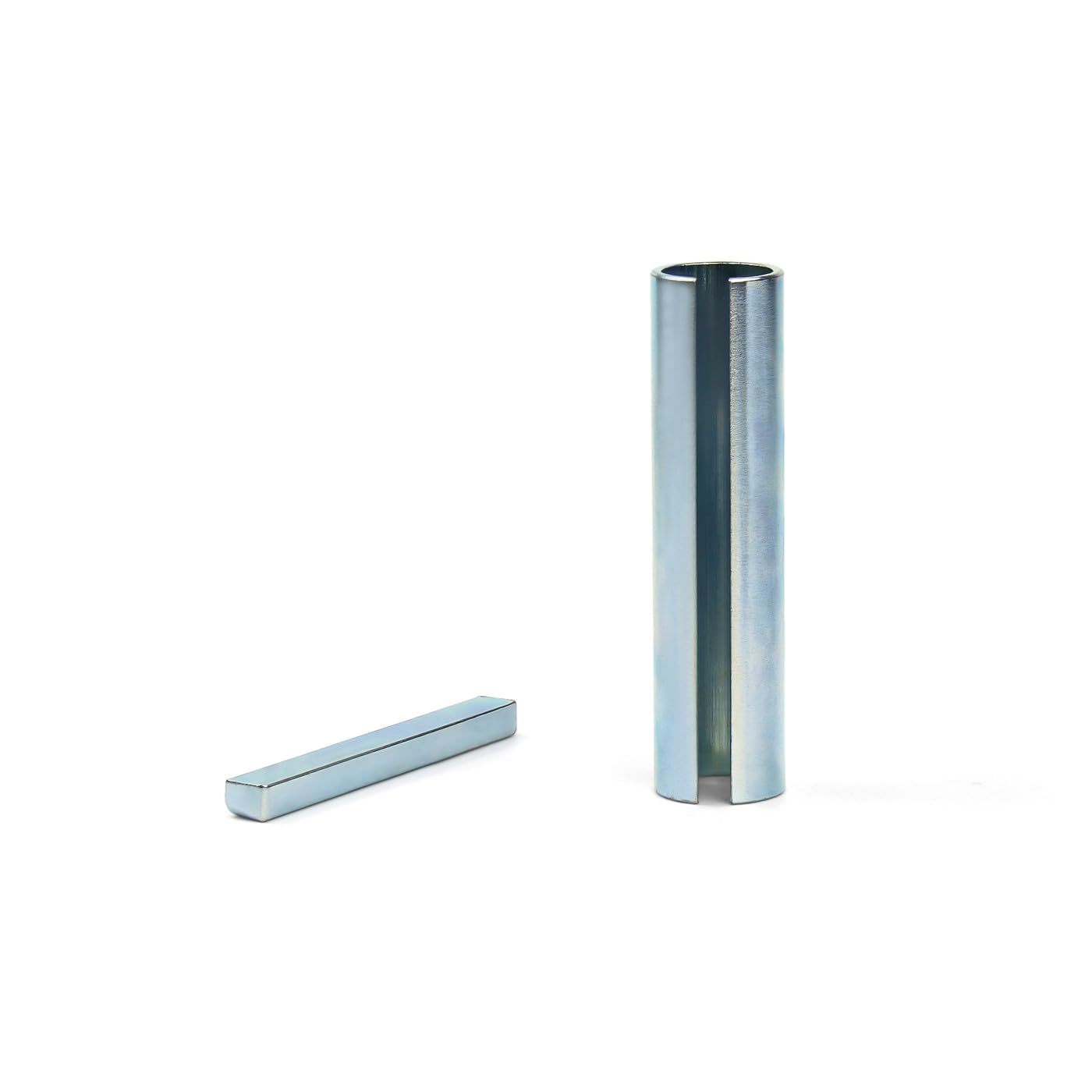 New 5/8" to 3/4" Inch 3" Long Crankshaft Sleeve Adapter 3/16" Keyway Slot w/Keystock, Stainless Steel Gas Engine Crank Shaft Sleeve Adaptor Pulley Wheel Bore Reducer Predator 2" Step Key