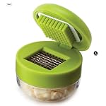 Joie Garlic Press and Chopper with Storage Container, Stainless Steel Blade - Image 4