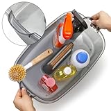 TOPZEA 2 Pack Cleaning Supplies Caddy, Plastic Large Cleaning Supply Storage Bucket with Handle, Portable Shower Tote Caddy Household Tools Organizer Baskets for Bathroom, Kitchen Under Sink - Image 5