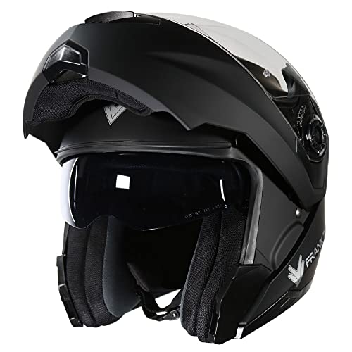 Frank Thomas FT998 Flip-Front Motorcycle Helmet Matt Black - J&S (L)