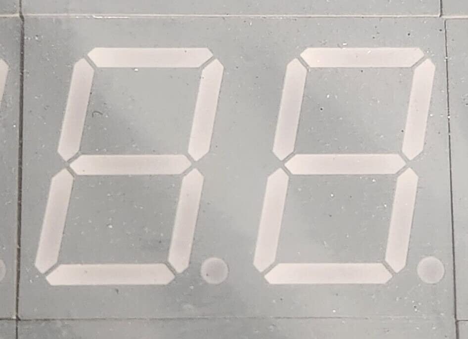 (1 PC) BA-D0811SBAW Compatible with APEX Dual Digit Display 0.8 Su