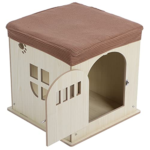Katzenhaus Holzhocker einfache Montage und Montage es kann auch als Hocker für Indoor verwendet werden Cover