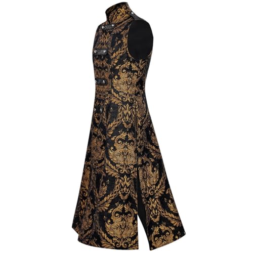 Uniforme sans manches médiéval ensemble steampunk gothique homme