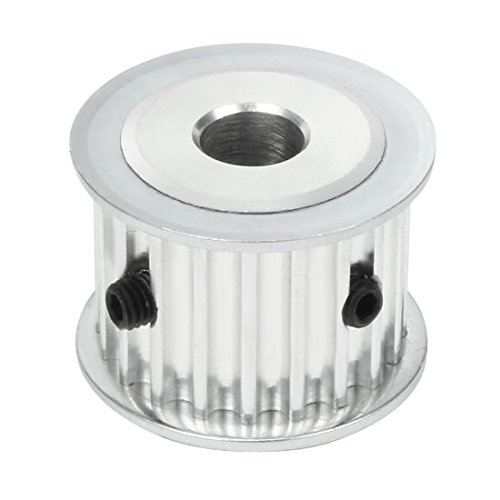 uxcell Aluminum 5M 20 Teeth 8mm Bore Timing Belt Idler Pulley Flange Synchronous Wheel for 20mm Belt 3D Printer CNC