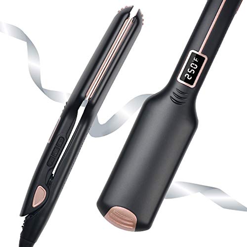 Lidow professional flat iron hair straightener, 2 inch wide infra…