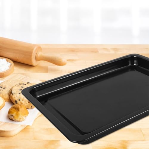 Plaque à pâtisserie émaillée rectangulaire noire de grande capacité - 6