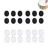 4 Stück Snare-Drum-Schalldämpfer-Pad Trommeldämpfung Gel-Pad Schlagzeug-Schalldämpfer Snare Drum Gel Pads Transparent Ungiftig klare für Drums Tone Control Becken Percussion Instrument Zubehör