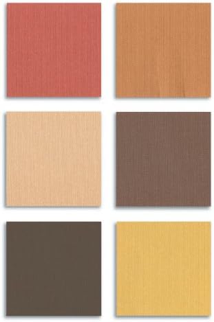 Textura Cardstock Pad, 6-Inch x 6-Inch Textured Select Cardstock, Nature, 24 Sheets/Pad