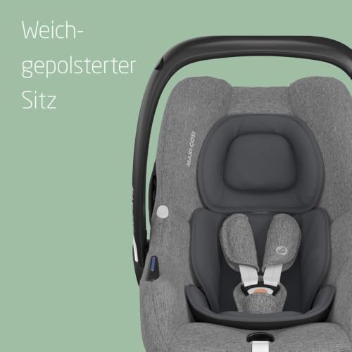 Maxi-Cosi CabrioFix i-Size, Babyschale, 0–12 Monate, max. 12 kg, leichter i-Size Kindersitz (3,2 kg), Sonnenverdeck, gepolsterter Sitz… – Ansicht 6