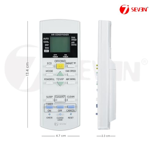 Image of 7SEVEN Compatible with Panasonic Smart AC Remote Control Original CS-NU18ZKY5W CU-NU18ZKY5W 7 in 1 Model 29J Inverter 1 1.5 2 Ton Split Air Conditioner with Wi-Fi Connect