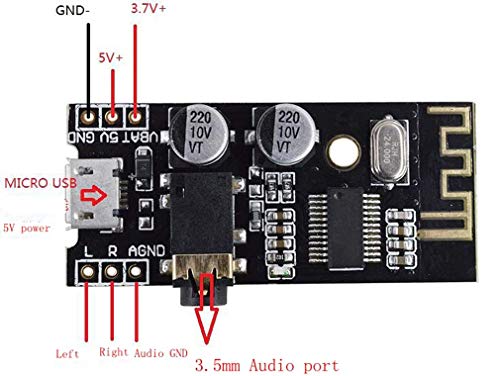 Hiletgo 3Pcs M28 Wireless Bluetooth Mp3 Audio Receiver Board Blt 4.2 Mp3 Lossless Decoder Bluetooth 4.2 Audio Receiver Board Wireless Stereo Sound Module #TOP4