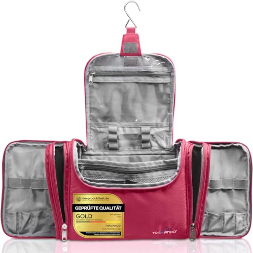 TRAVANDO Kulturbeutel Damen Groß Beauty Case zum Aufhängen Maxi Kulturtasche Frauen...