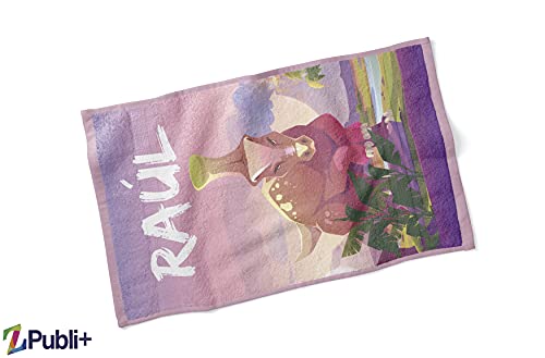 Miniatura 3 de Zpubli Toallas De Mano Y Cara Personalizadas Con Nombre 30x50 . Regalo Infantil Original Para El Colegio, Excursiones, Camping, Ejercicio Etc. Toalla Manos Dinosaurio 2