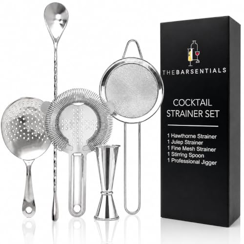 Cocktail Strainer Set with Jigger & Spoon