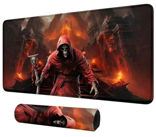 Image of Card Mat for MTG & TCG Playmat,Red Skull