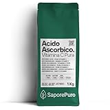 SaporePuro Vitamina C pura en polvo - ácido ascórbico 1 kg