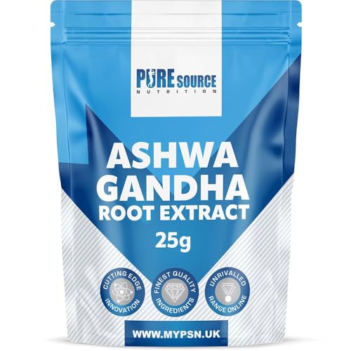 Organic Ashwagandha Powder 25g Supports Immunity | Premium Ashwagandha Root Superfood Anxiety, Stress & Fatigue Relief, Sleep Aid, Energy Increase Zero Additives Vegan Powder by PSN (25g)