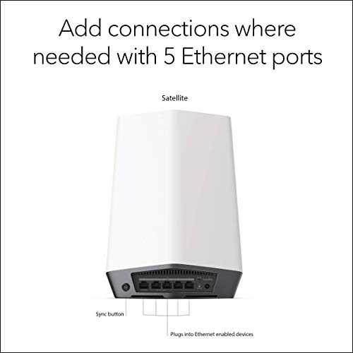 Image of NETGEAR Orbi Pro WiFi 6 Tri-Band Mesh Add-on Satellite for Business or Home with 6Gbps Speed (SXS80) | Coverage up to 3,000 sq. ft. | Requires Orbi Pro WiFi 6 Router (Renewed)