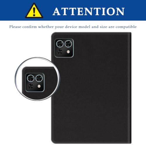 Étui en cuir Teclast T50 Mini 2025 noir avec coque interne TPU