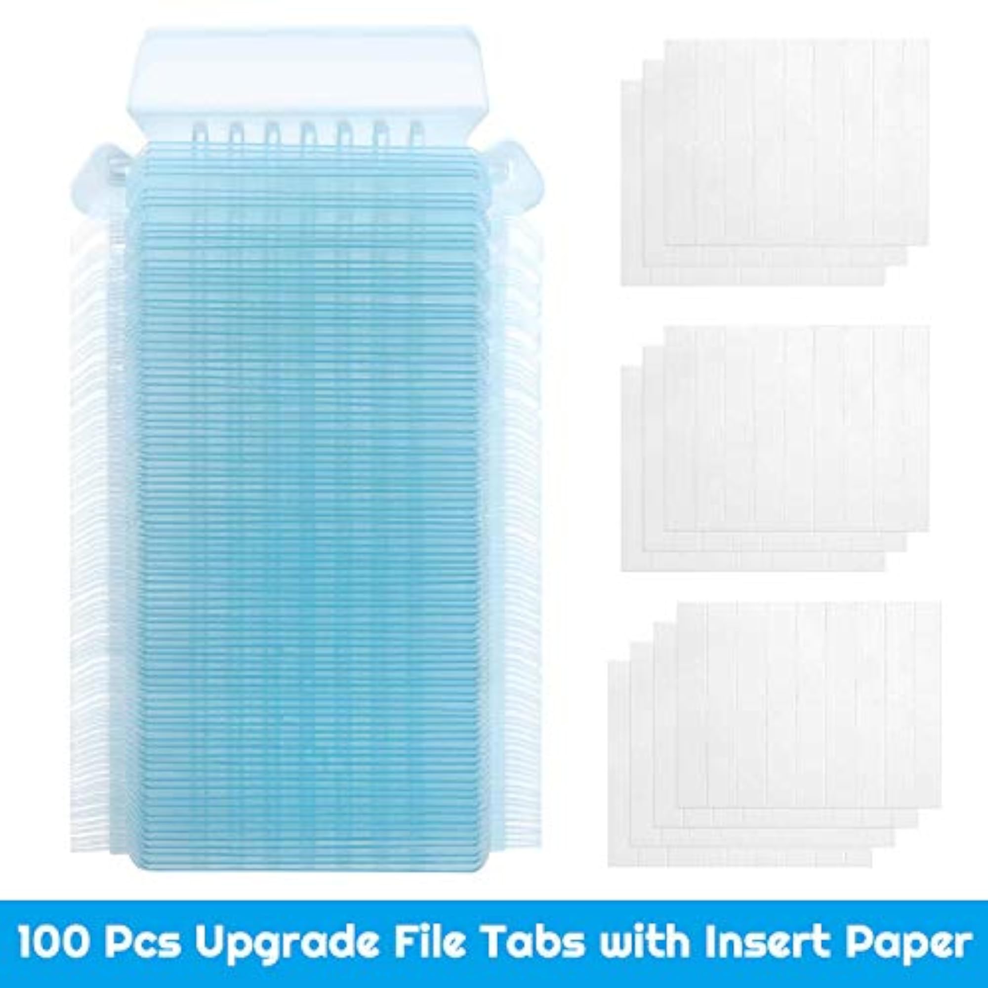 Hanging File Folder Tabs, 100 Sets