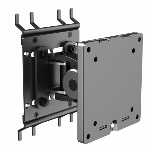 VIVO Articulating Ultrawide Monitor Pegboard Mount, Fits Screens up to 49 inches and Peg Boards up to 0.25 inches Thick with 1 inch Hole Spacing, Black, MOUNT-PB1U