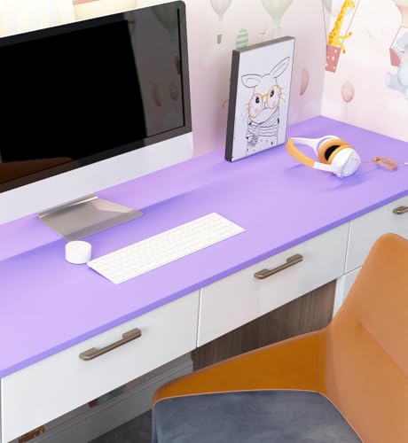 Livelynine Tapete Lila Uni Schrankfolie Selbstklebend Klebefolie Lila Möbelfolie Matt Folie für Küchenschränke Fenster Schrank Kühlschrank Kinderzimmer Mädchen Möbel Küche Abwaschbare Folie 40CMx2M