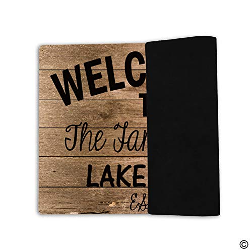 Msmr Personalized [Your Name] Indoor Outdoor Doormat Custom Doormat Monogram Design Home Office Welcome Mat Welcome To The Lake House Est 2019 Door Mat 30"X18" #TOP3