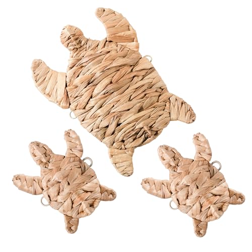 CWSCWS Sea Turtle Wall Decor, 3-Piece Handwoven Wicker Set