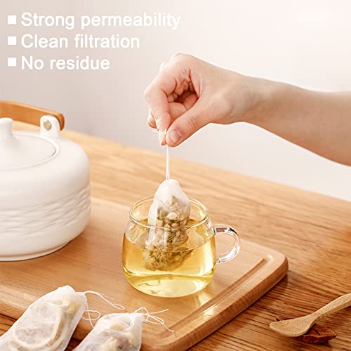 Miniatura 3 de 400 Pcs Bolsas De Filtro De Té Desechables Con Cordón Bolsas De Té Vacias Bolsa De Infusión De Té Vacía Para Té Suelto Frutas Flores De Té Especias Y Hierbas En Polvo 7 X 9cm