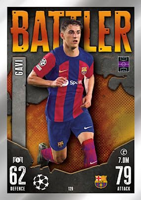 Topps Match Attax 2023/24 Equipo F.C. Barcelona Cartas Individuales (129 GAVI)