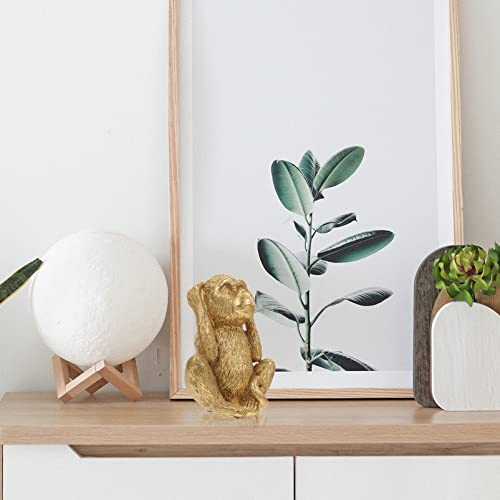 Yardwe 3 Wise Monkeys Statue Resin See No Evil Hear No Evil Speak No Evil Monkey Figurine Monkeys Figure Sculpture Desktop Ornament For Home Office Decor #TOP1