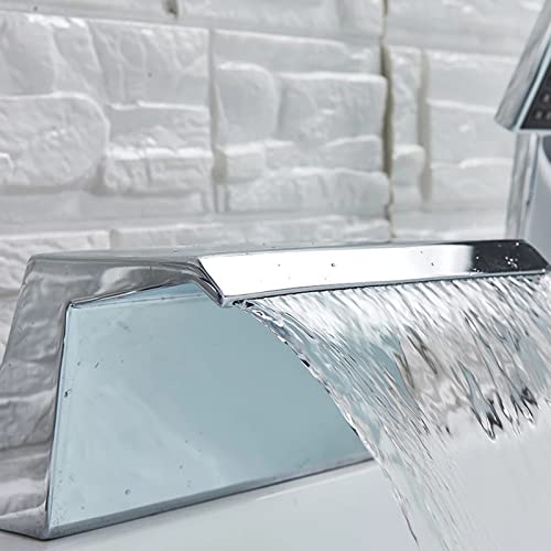 Mitigeur cascade bain douche en laiton avec douchette pour baignoire chic - 7