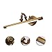 Produktbild ACHNC LED Spiegellampe Badezimmer Vintage,Retro Badlampe Spiegelleuchte Messing Antik Schminklicht Bad Wandleuchte Wasserdicht Make-Up Licht Für Spiegel Schminktisch,Einstellbare Winkel,4000K,45CM