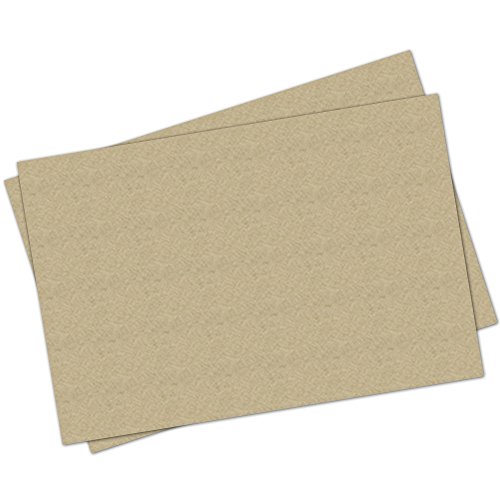 Note Card Cafe Kraft Paper Placemats | 48 Pack | 11 x 17 in | Classic Blank Design | Great for Crafts, Holidays, Birthdays, and Special Occasions