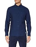 Erwachsener GANT Herren D1. TP Herringbone SOLID REG BD Hemd, Evening Blue, L