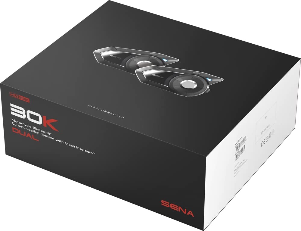 Sena 30K Bluetooth Communication System w HD Speakers Dual Pack