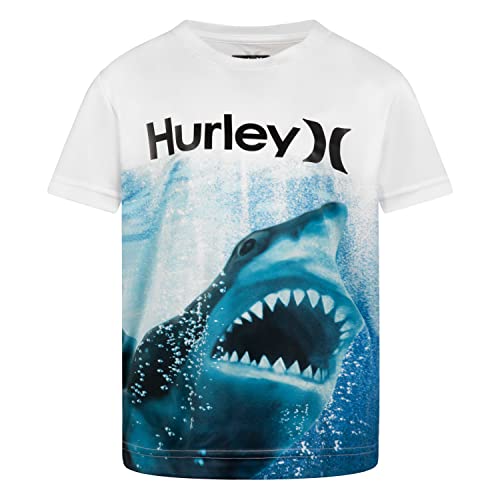 Image of Hurley Boys' Icon UPF 50+ Rash Guard Swim