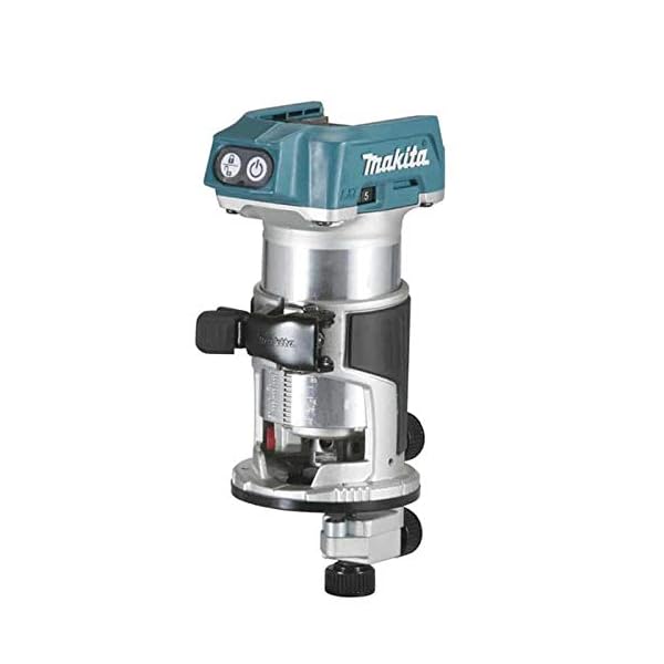 Makita DRT50ZJX3 Bürstenloser Fräsentrimmer, 18 V, Li-Ion, LXT, komplett mit 4 Basisbaugruppen, Lieferung in einem Makpac-Gehäuse, Batterien und Ladegerät nicht im Lieferumfang enthalten – Bild 3