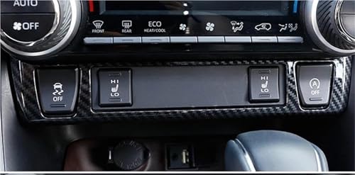 Marco botón calefacción para Toyota RAV4 XA50 2019, pegatina para panel central 3