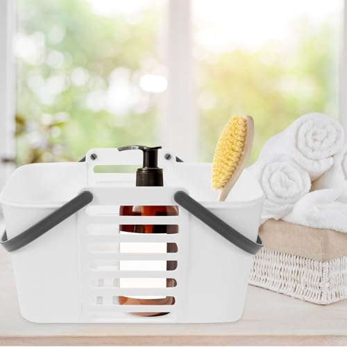 Cestas de baño de plástico ventiladas de gran capacidad para el hogar juego de 2 piezas 6