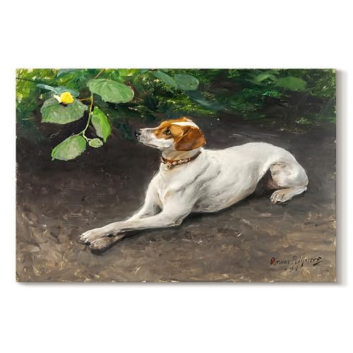 Bruno Liljefors | Fox Terrier Breed Butterfly | Abstract Wall Art | LT626