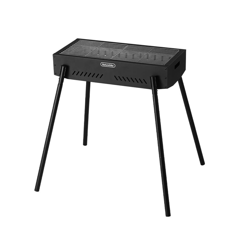 Barbecue portatile a carbonella, multifunzione, con staffa rimovibile, per picnic all'aperto, campeggio, giardino, terrazza e feste