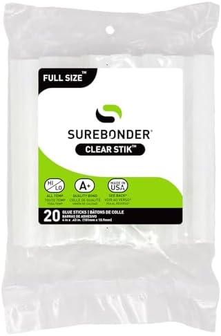 Surebonder Glue Stick 4" Full Size All Temp 20pc
