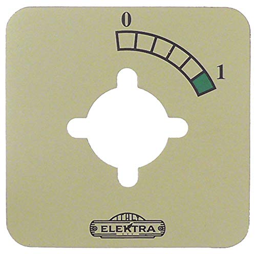 Elektra - Embellecedor eléctrico (símbolo amarillo 0-1)