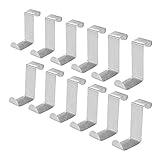 Ahorro de espacio: los ganchos se ajustan a la puerta del baño, la cocina, el armario, el cajón, el armario y la oficina para colgar su disfraz, sombreros, bufandas, toallas, trapos, bolsillo para archivos, etc.
