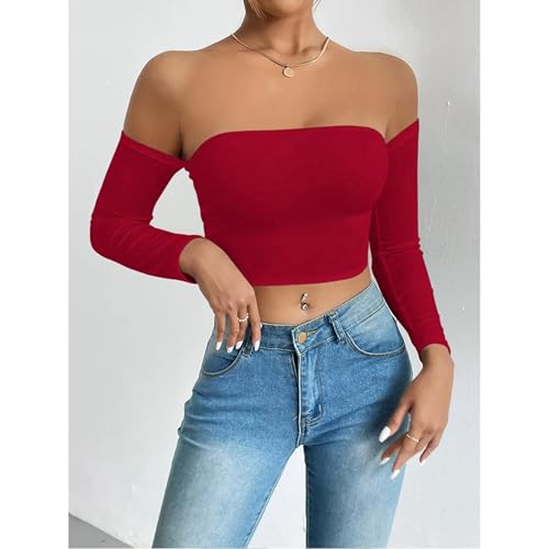 Camisole Vest with Waistband Long Sleeve Short Sleeved Vest Sexy Navel Exposed Bra Bottom Vest4